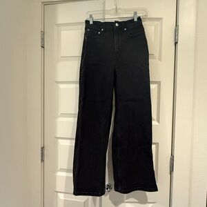 Everlane Black Way High Sailor Women's Jeans Sz 24 Crop